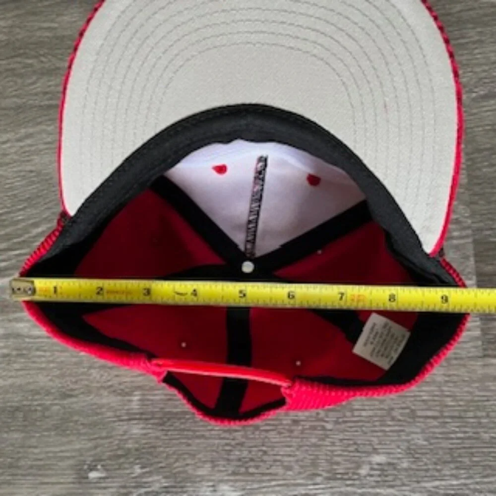 🧡3/15 NWOT SUBSHACK Sun Valley Ohio Red Corduroy Hat OS